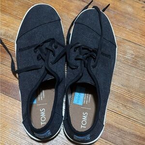 TOMS Men's Black Canvas Shoes